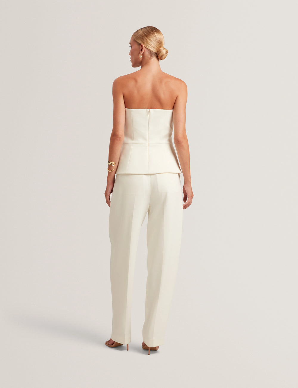 Ted Baker Raddij Tailored Strapless Jumpsuit | Ivory – alternate view 2