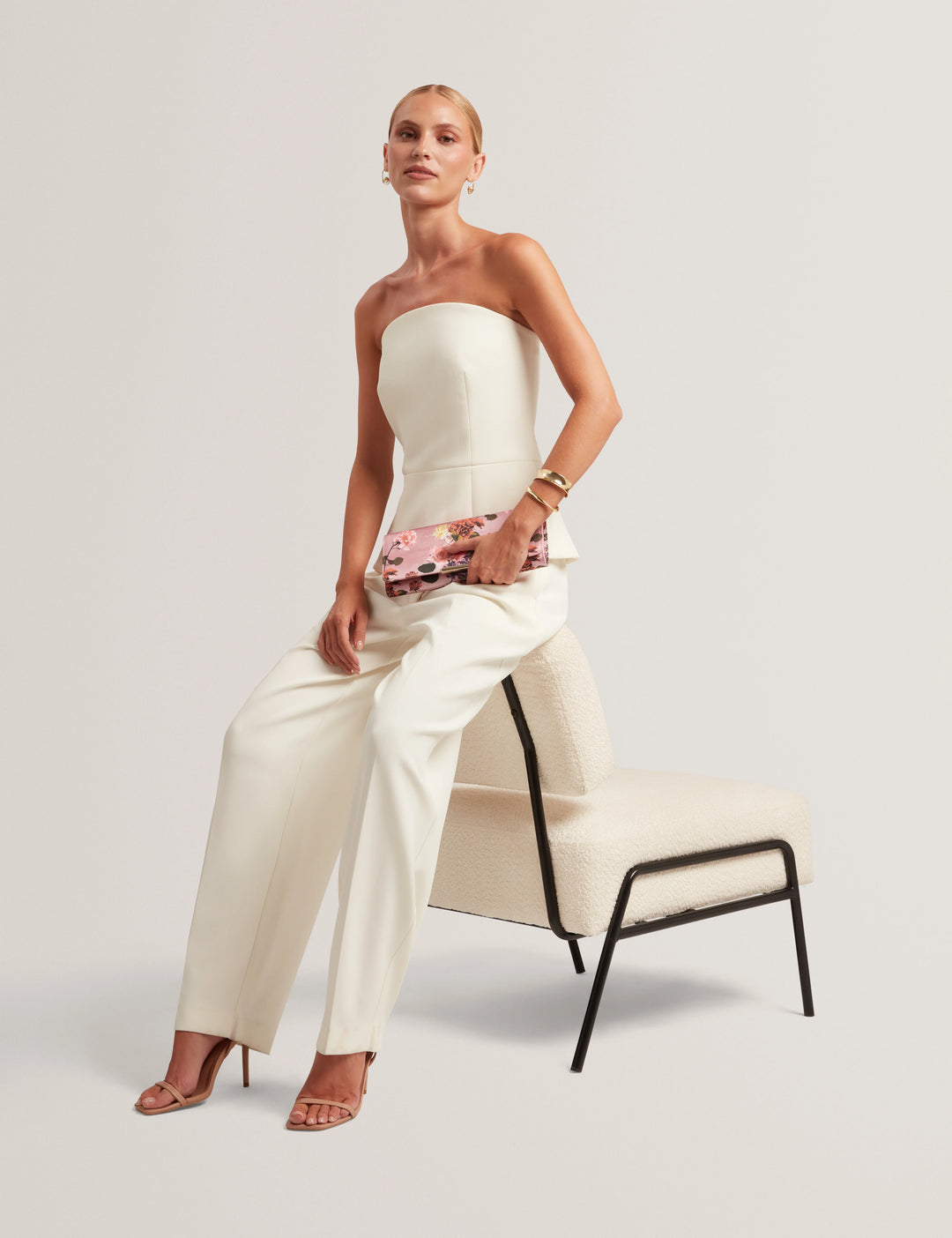 Ted Baker Raddij Tailored Strapless Jumpsuit | Ivory – alternate view 4