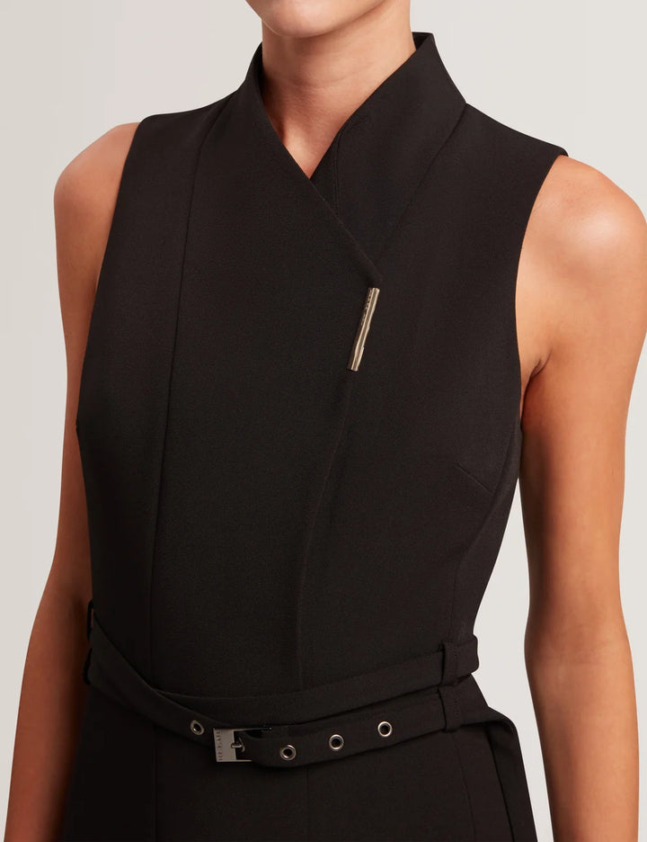 Ted Baker Hanlied Sleeveless Tailored Midi Dress | Black – alternate view 5