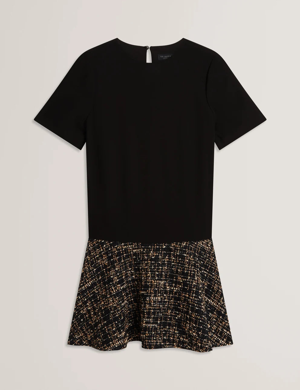 Ted Baker Ummid Mockable Short Sleeve Mini Dress | Black