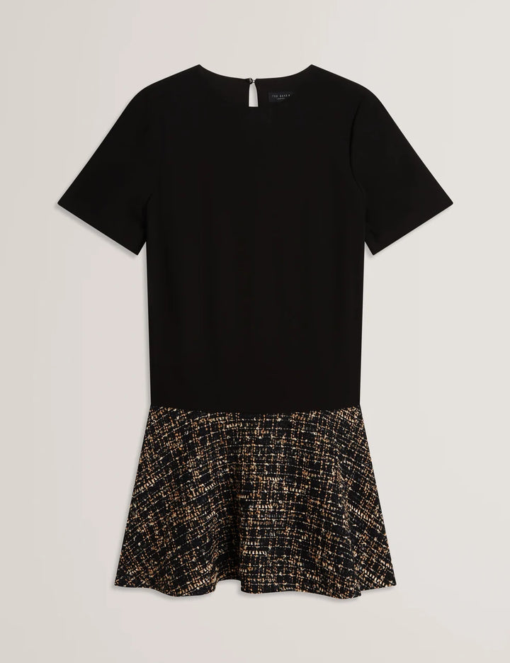 Ted Baker Ummid Mockable Short Sleeve Mini Dress | Black