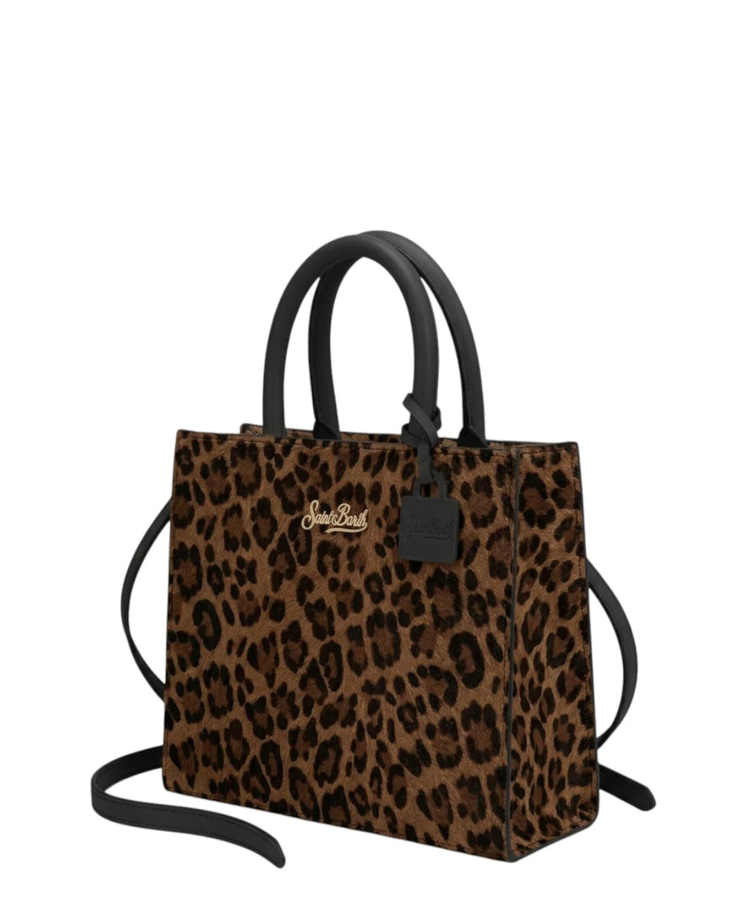 MC2 Saint Barth Shop Bag Midi Leopard Leather Bag - Dark Leopard - Additional view