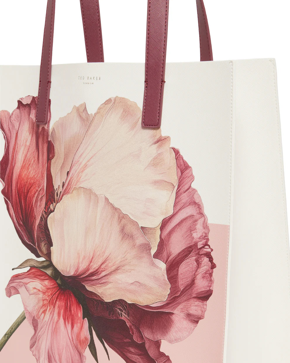Ted Baker Printed Flower Medium Icon Bag | Ivory