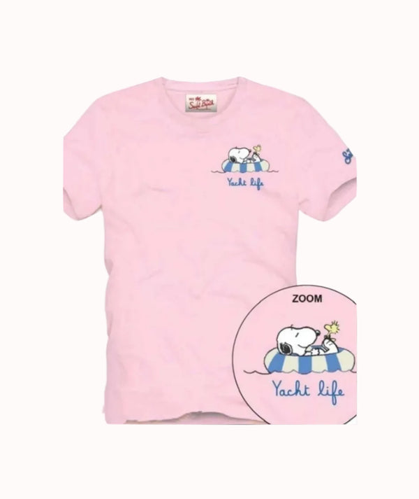 MC2 Saint Barth Portofino Snoopy Yacht Life T-shirt | Ροζ