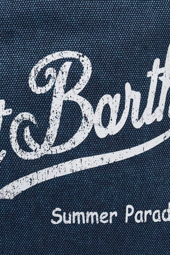 MC2 Saint Barth Vanity Cotton Canvas Tote Bag | Navy Indigo