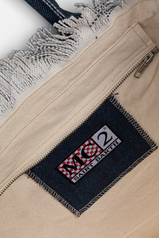 MC2 Saint Barth Vanity Cotton Canvas Tote Bag | Navy Indigo