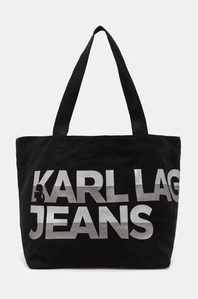 Karl Lagerfeld Τσάντα Shopper με Μεγάλο Λογότυπο | Μαύρο