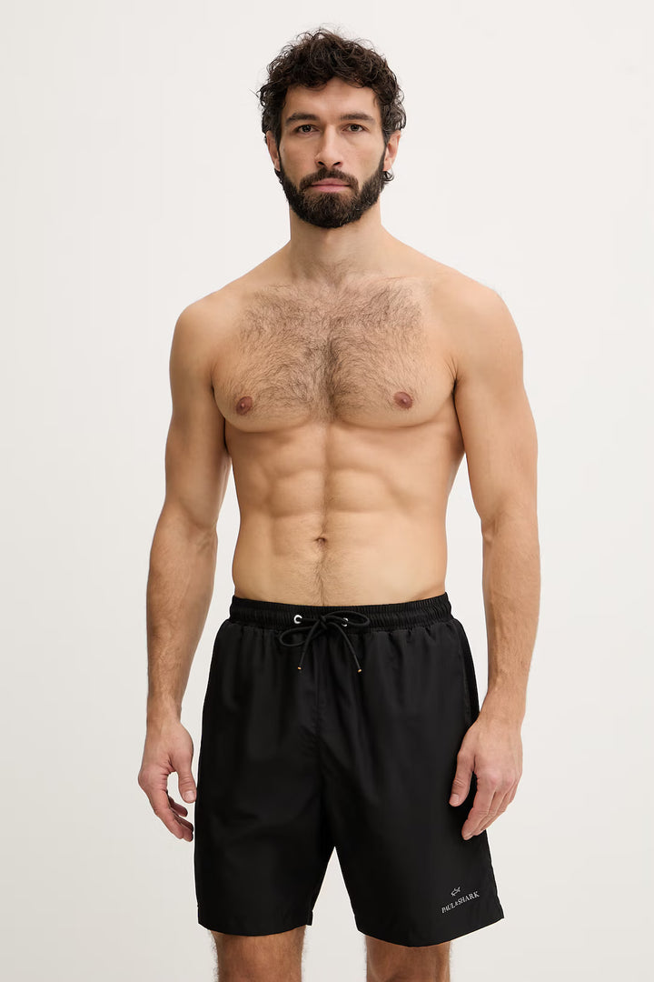 Paul &amp; Shark Shorts de baño regular fit | Negro