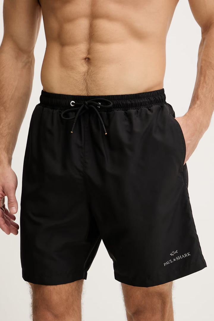 Paul &amp; Shark Shorts de baño regular fit | Negro