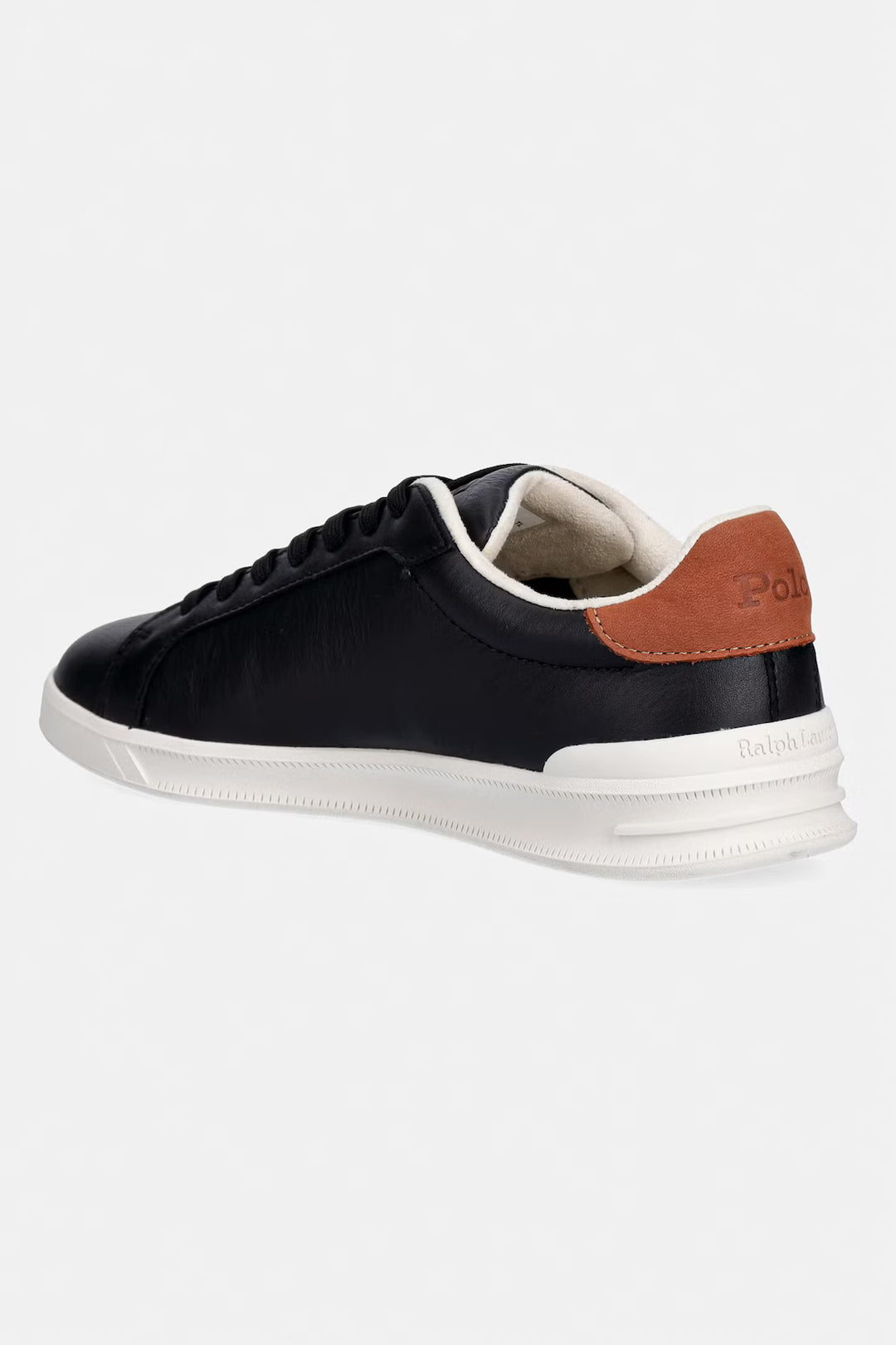Ralph Lauren Men's Leather Sneakers Hrt Crt II | Black