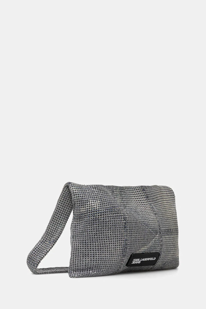 Karl Lagerfeld Chainail Shoulder Bag | Silver