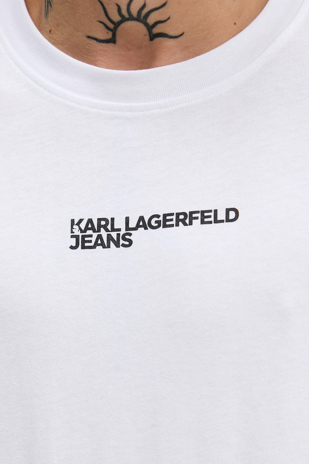 Karl Lagerfeld Regular Letters Men's T-shirt | White