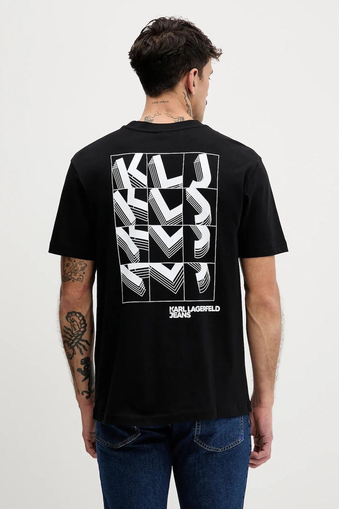Karl Lagerfeld Regular Letters Men's T-shirt | Black