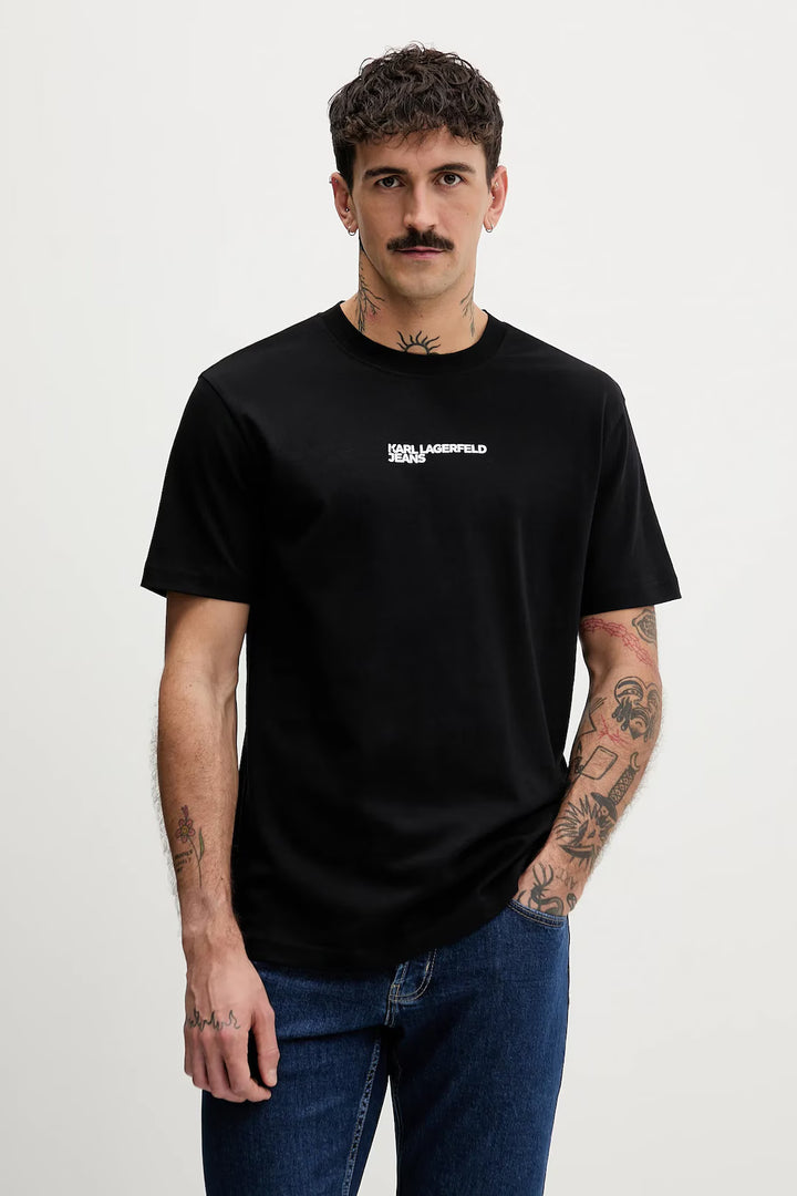 Karl Lagerfeld Regular Letters Men's T-shirt | Black