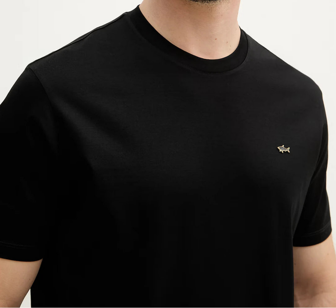 Paul & Shark Double Mercerised Cotton Jersey T-shirt | Black