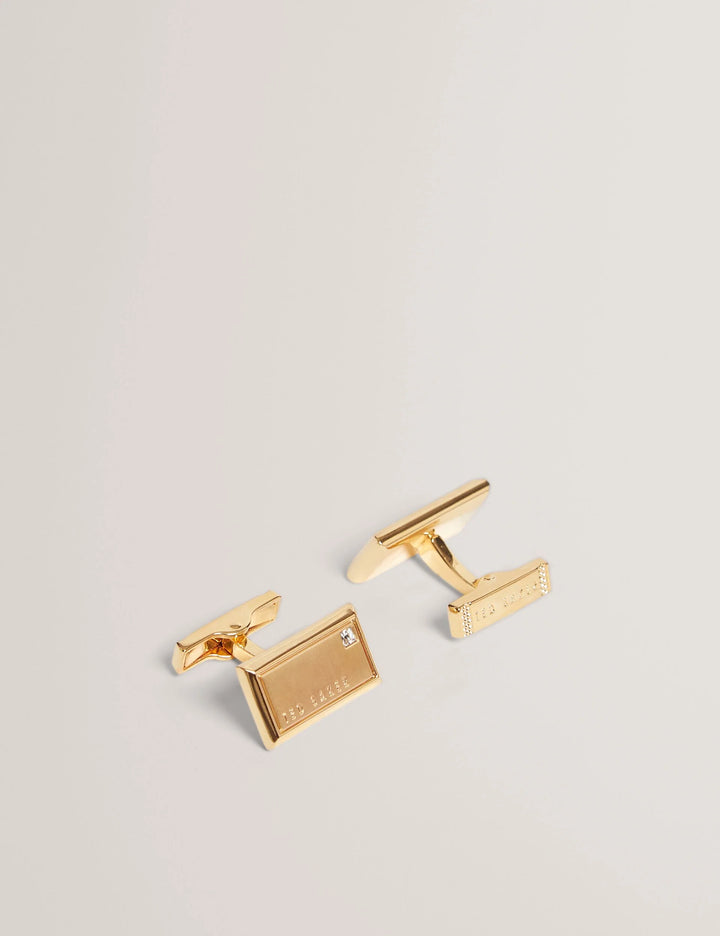 Ted Baker Kristol Brushed Metal Cufflinks | Gold