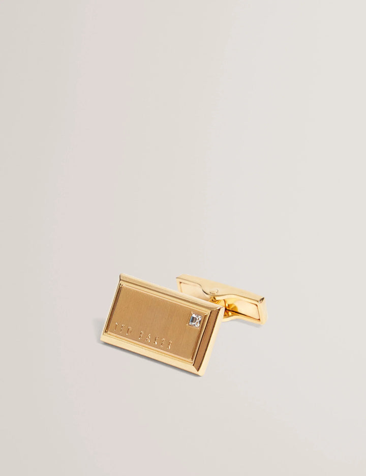 Ted Baker Kristol Brushed Metal Cufflinks | Gold