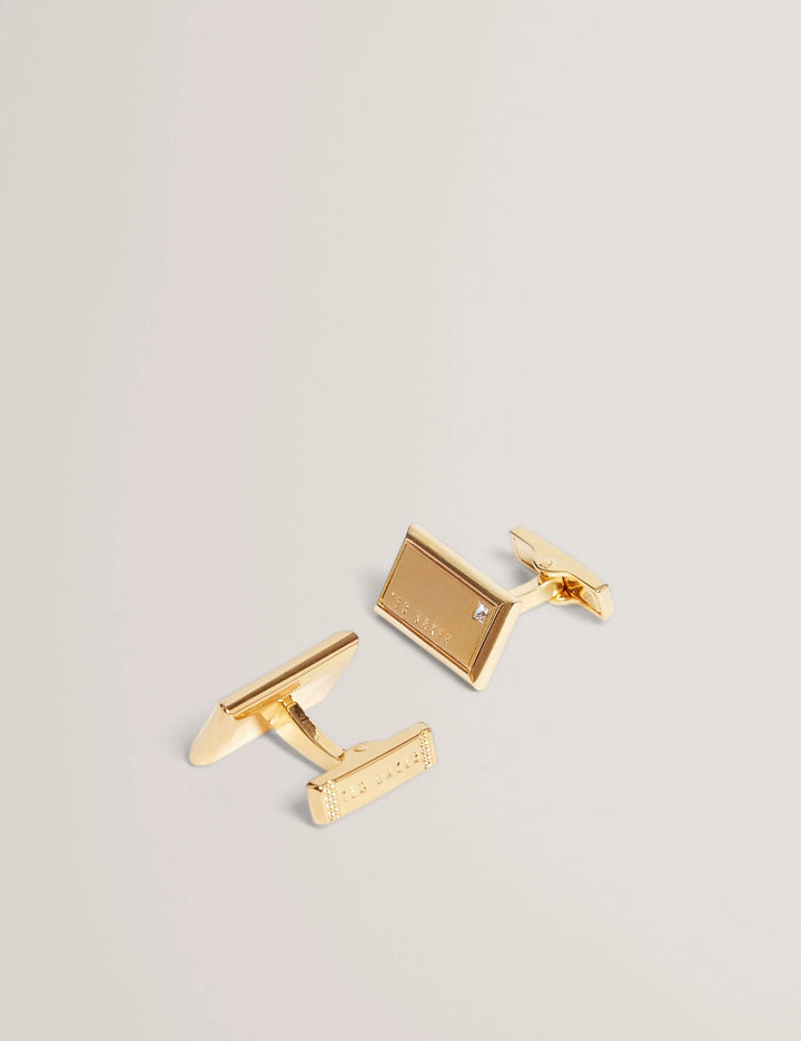 Ted Baker Kristol Brushed Metal Cufflinks | Gold