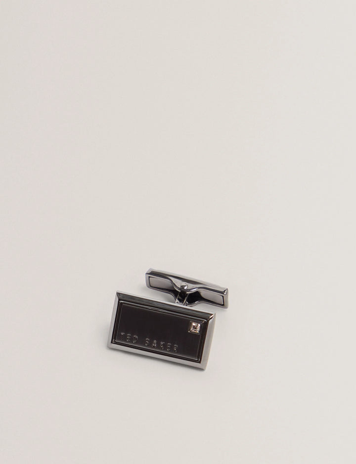 Ted Baker Kristol Brushed Metal Cufflinks | Gunmetal