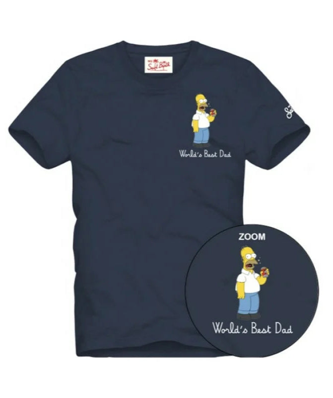 MC2 Saint Barth Classic Fit T-shirt Dad Homer | Navy