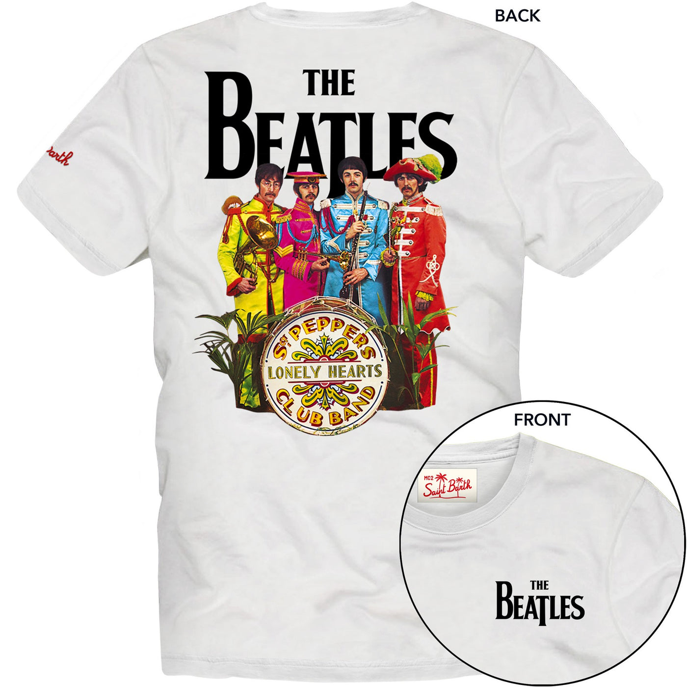 MC2 Saint Barth Beatles T-shirt | Λευκό