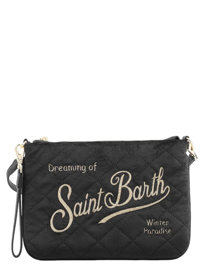 MC2 Saint Barth Parisienne Velvet Quilt Τσάντα | Μαύρο
