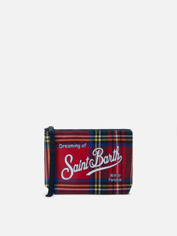 MC2 Saint Barth Pouch in Wool Effect | Red Multi