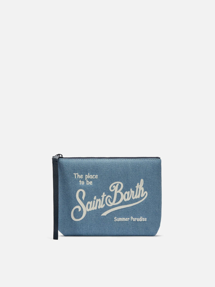 Bolsita pequeña MC2 Saint Barth Aline Denim | Denim claro