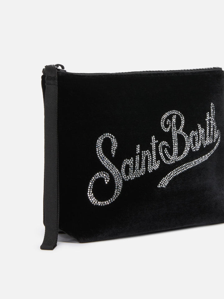 MC2 Saint Barth Velvet Pouch | Black
