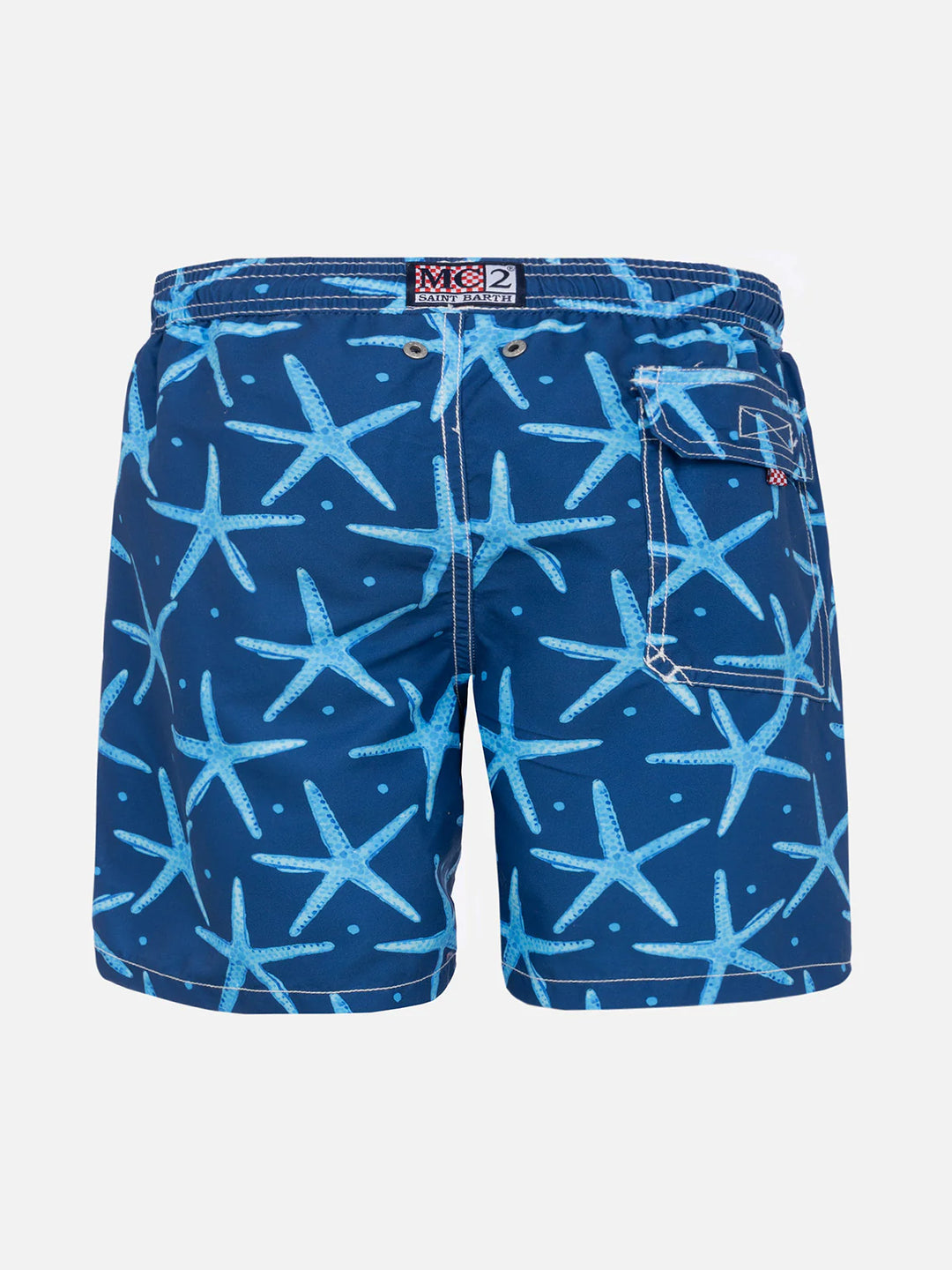 Bañador corto MC2 Saint Barth Lighting Micro Seastar | Azul marino