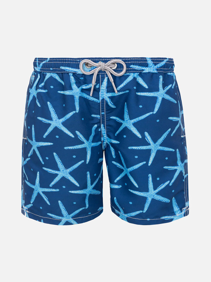 Bañador corto MC2 Saint Barth Lighting Micro Seastar | Azul marino