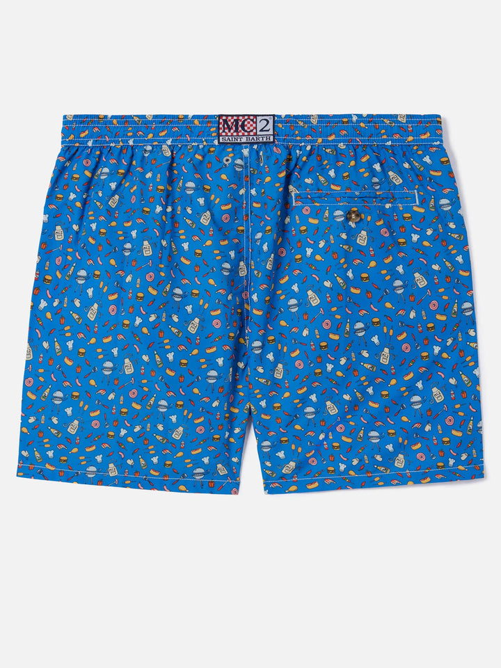 MC2 Saint Barth Lighting Micro BBQ King Swimshorts | Blue