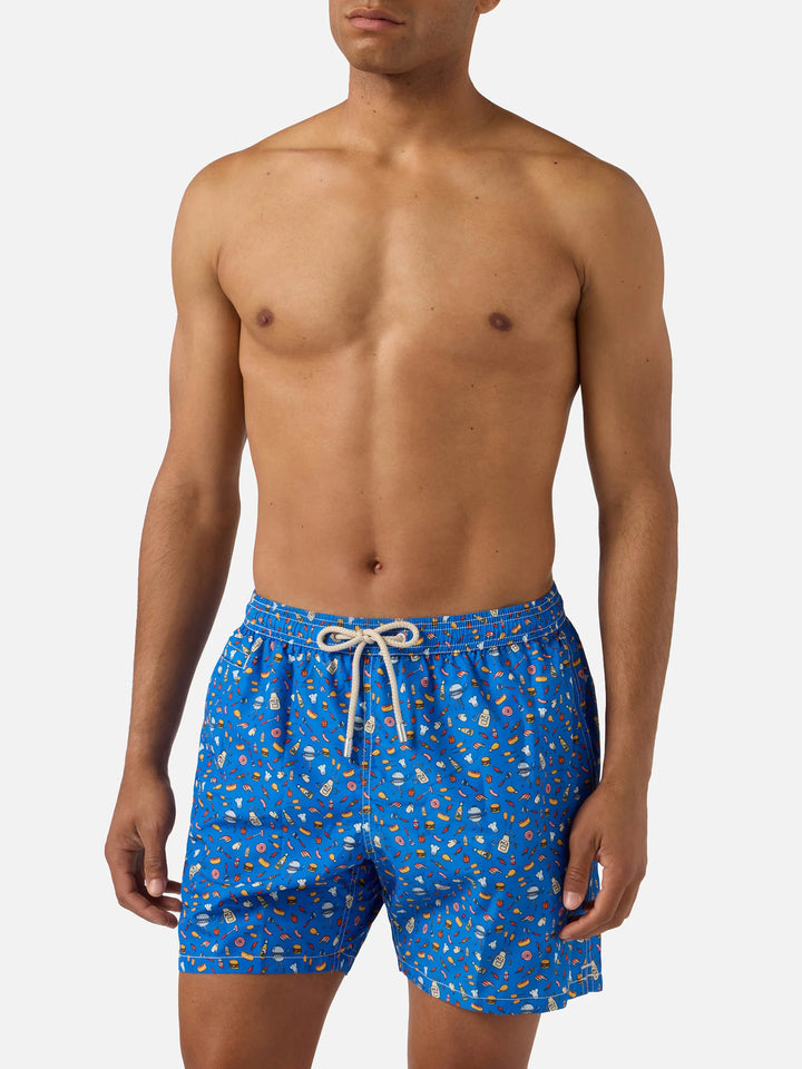 MC2 Saint Barth Lighting Micro BBQ King Swimshorts | Blue