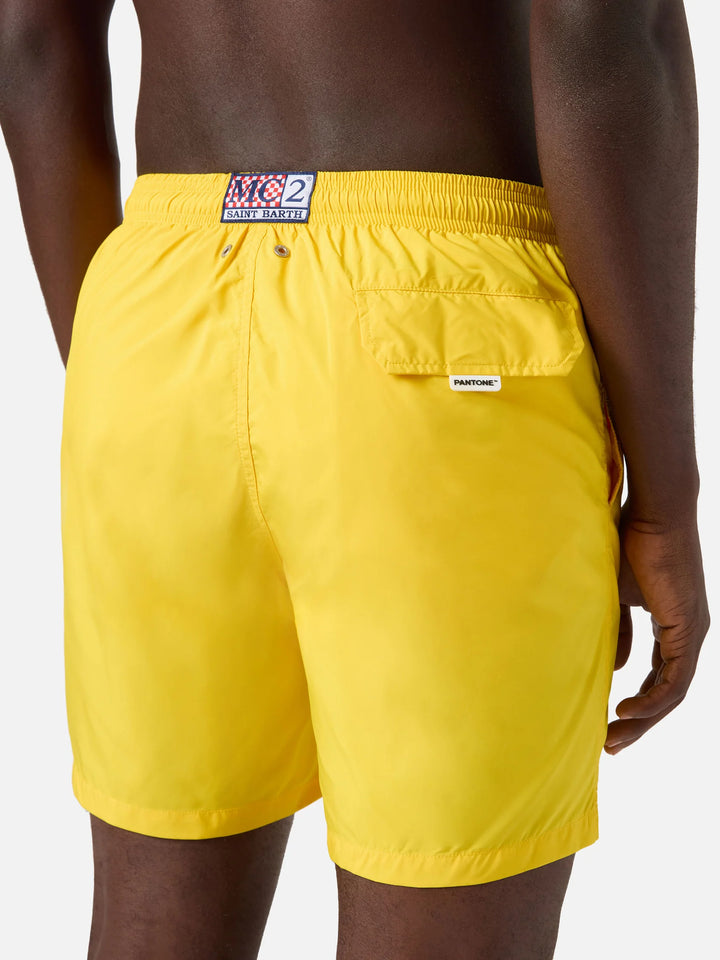 Short de bain MC2 Saint Barth Lighting Pantone | Jaune