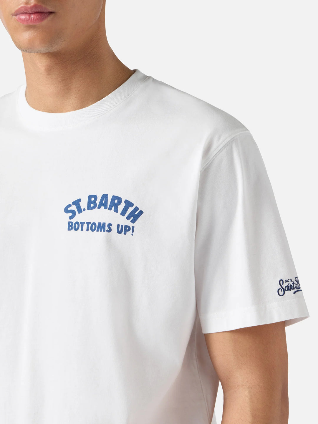MC2 Saint Barth Portland Cotton T-shirt | White