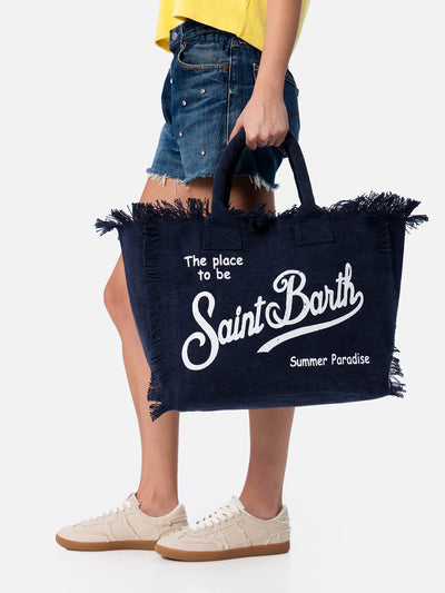 MC2 Saint Barth Vanity Canvas Bag | Blue Navy