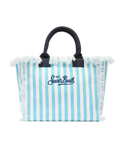 MC2 Saint Barth Vanity Canvas Bag | Light Blue/Navy