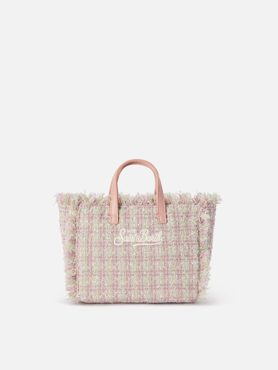 MC2 Saint Barth Vanity Mini Tweedtasche mit Lurex - Rosa - Rückansicht