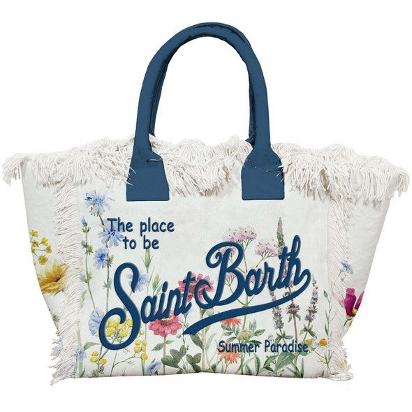 MC2 Saint Barth Vanity Canvas Bag | Floral Garden