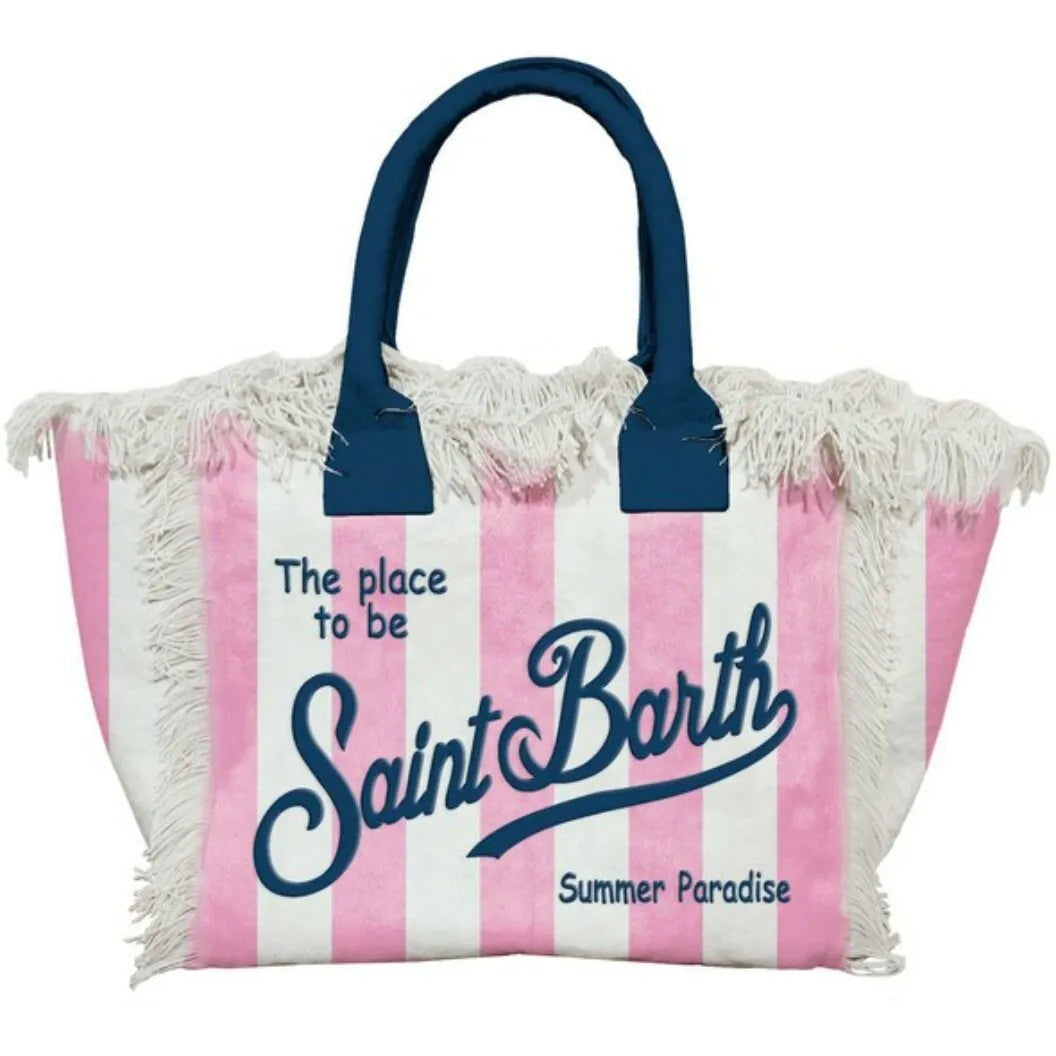 MC2 Saint Barth Vanity Canvas Bag | Pink/Navy