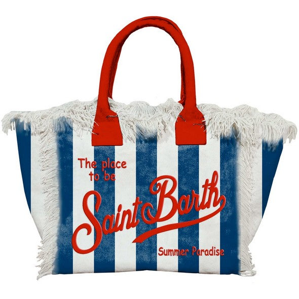 MC2 Saint Barth Vanity Canvas Bag | Navy/Red