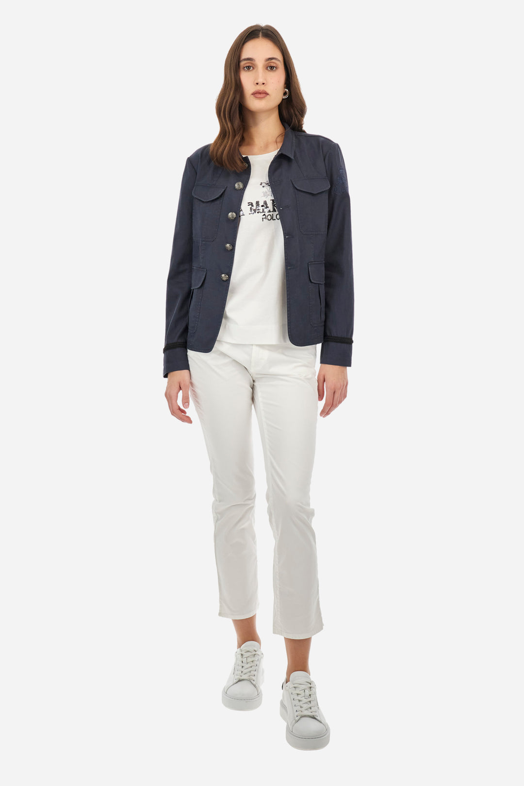 La Martina T-shirt in Jersey Cotton in Regular Fit - Adelina | White