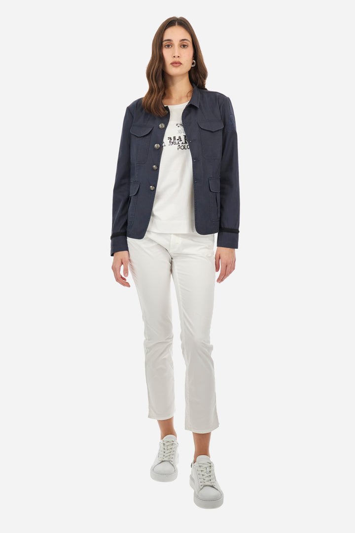 La Martina T-shirt in Jersey Cotton in Regular Fit - Adelina | White