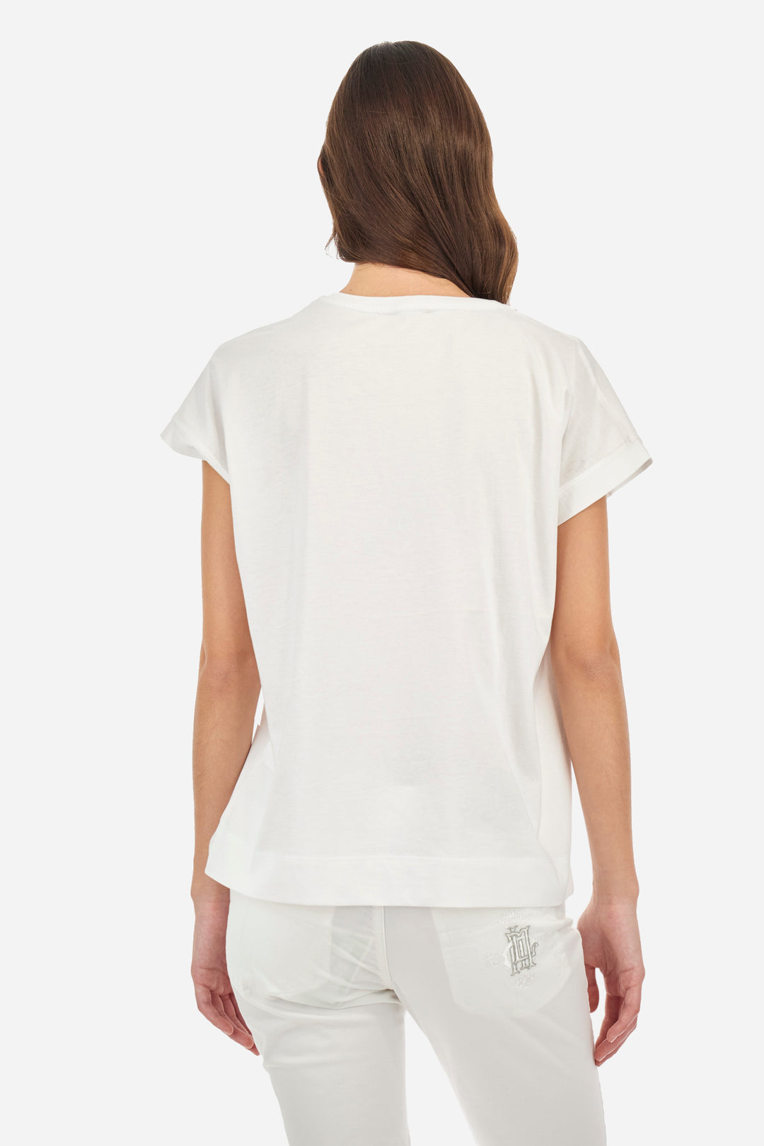 La Martina T-shirt in Jersey Cotton in Regular Fit - Adelina | White