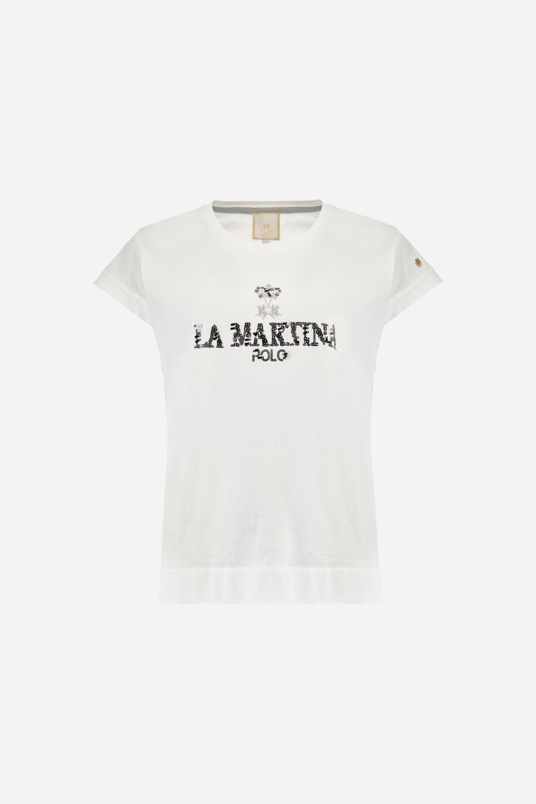 La Martina T-shirt in Jersey Cotton in Regular Fit - Adelina | White
