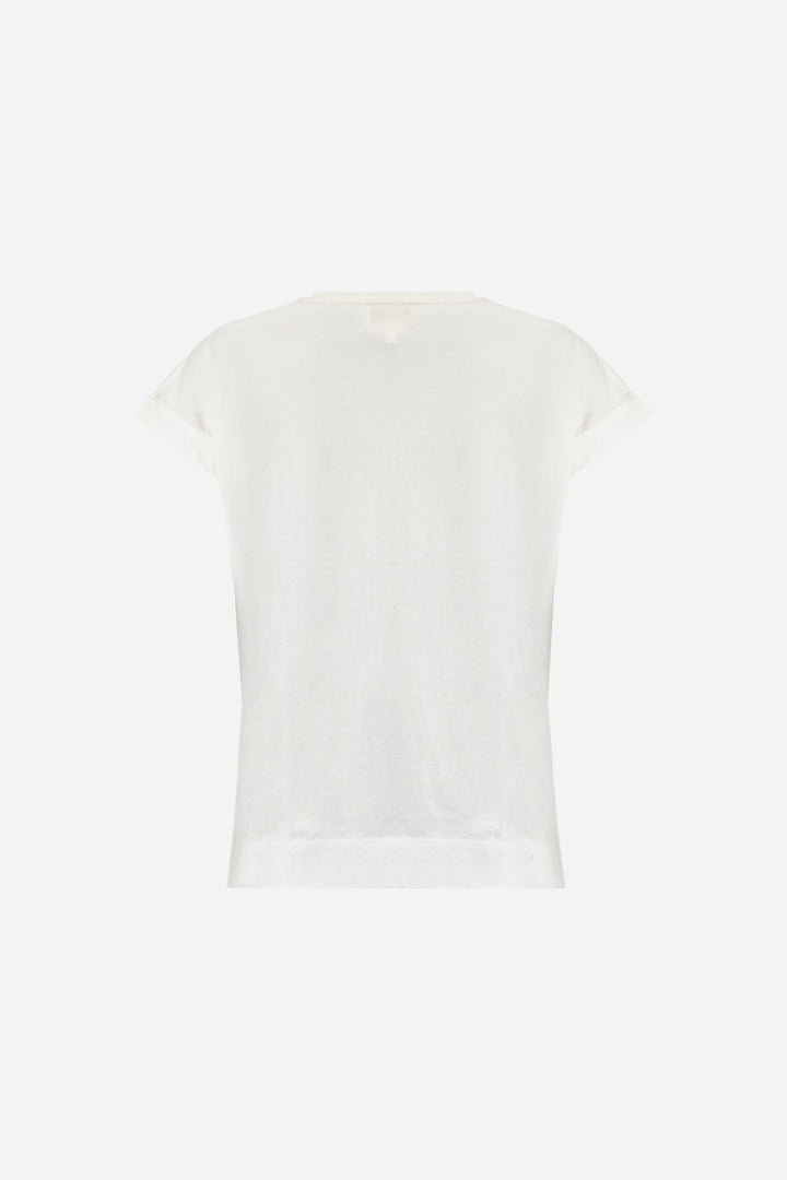 La Martina T-shirt in Jersey Cotton in Regular Fit - Adelina | White