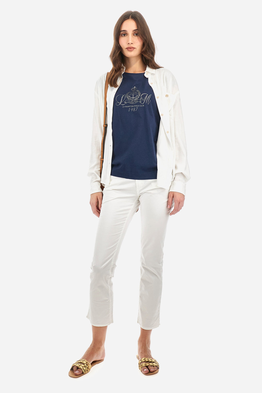 La Martina Regular Fit T-shirt in Cotton - Ada | Navy