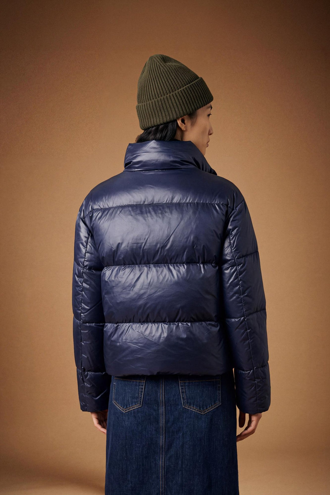 La Martina WDO010-PA067 in navy blazer, model back view