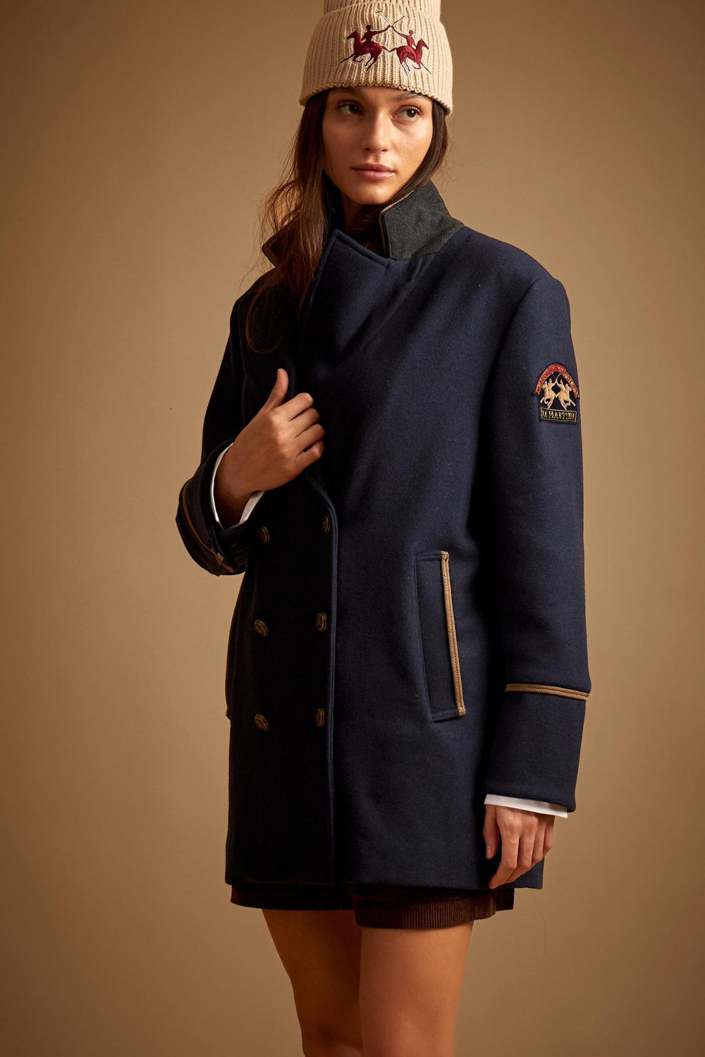 La Martina WDOG01-FT054, أزرق كحلي (Navy Blazer), صورة مقربة للتفاصيل