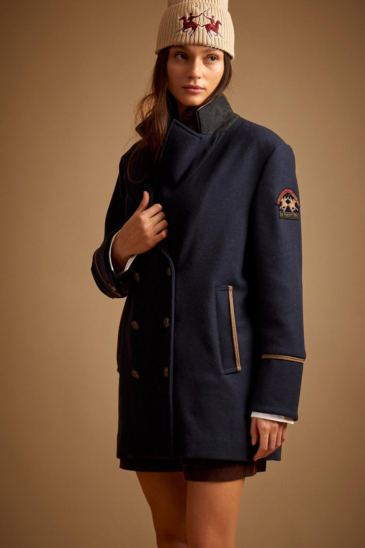 La Martina WDOG01-FT054, أزرق كحلي (Navy Blazer), صورة مقربة للتفاصيل